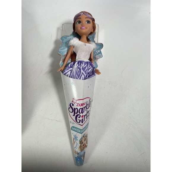 SPARKLE GIRLZ Zuru doll Winter Princess in cone NEW #10017 - Picture 2 of 4
